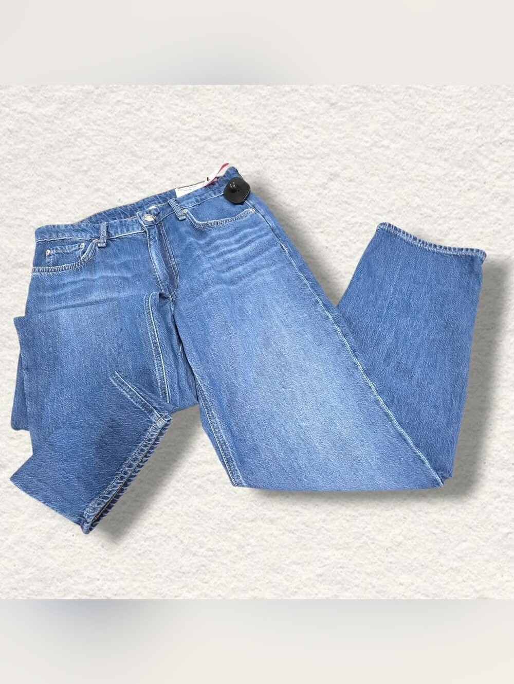 rag & bone Women's Straight-Leg Jeans in Medium Blue Denim